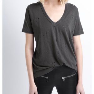 Zadig & Voltaire Distressed V-Neck T-Shirt
